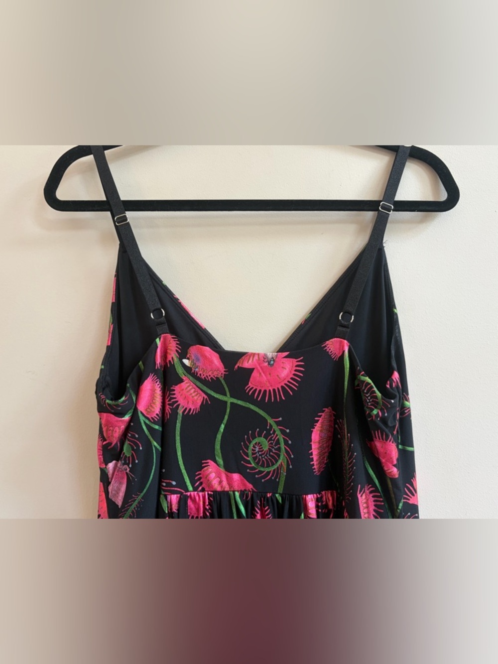 Blackmilk Venus Fly Trap I Eat Flies Floral Bug Midi Midaxi Metallic Mesh Dress - Picture 3 of 12